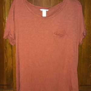 Burnt Orange H&M Pocket Tee